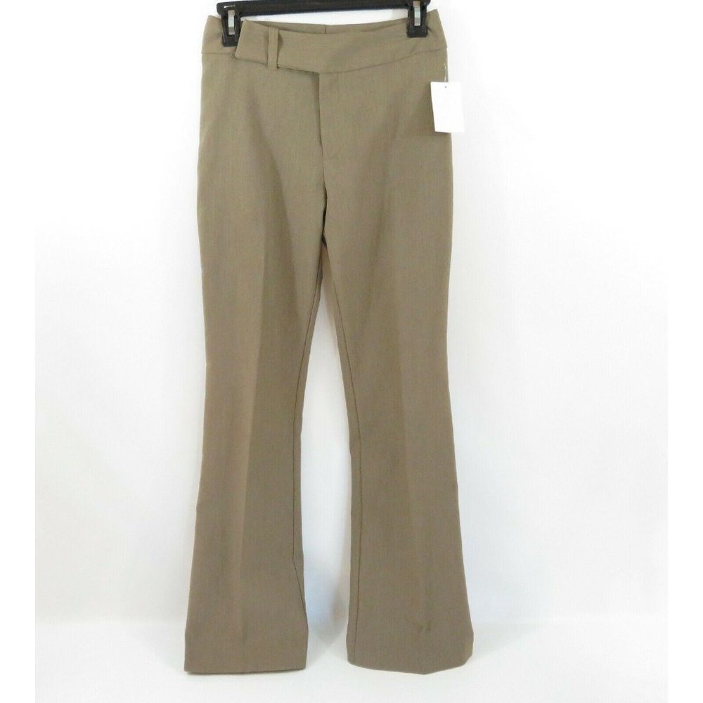 Ally B Tan Brown Dress Pants 5 Flare Hem